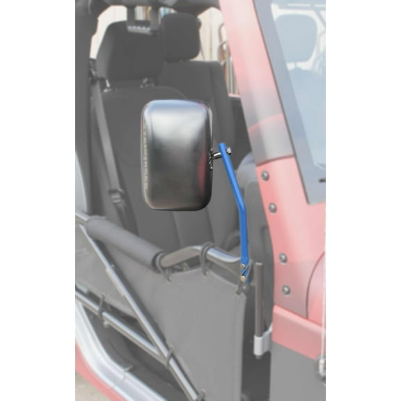 Steinjäger Doors Wrangler JK 2007-2018 Mirror Legs to Fit Tube Doors Playboy Blue