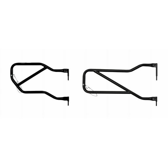 Steinjäger Doors Wrangler JK 2007-2018 Trail, Tubular Style Front and Rear Doors Black