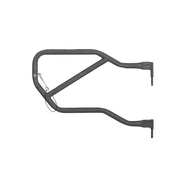 Steinjäger Doors Wrangler JK 2007-2018 Trail, Tubular Style Rear Doors Texturized Black