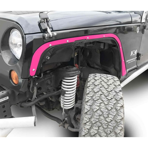 Steinjäger Fenders Wrangler JK 2007-2018 Deletes Front Hot Pink
