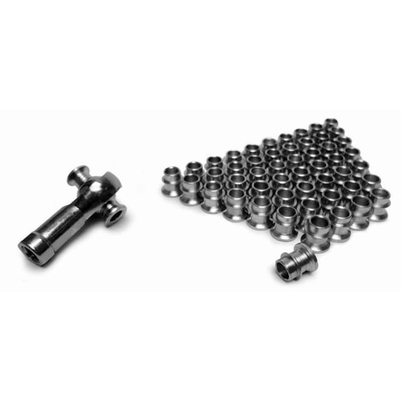 Steinjger For 5/8 Rod Ends Straight Style Rod End Misalignment Inserts Yields 1/2 Bore Plated Steel 50 Pack