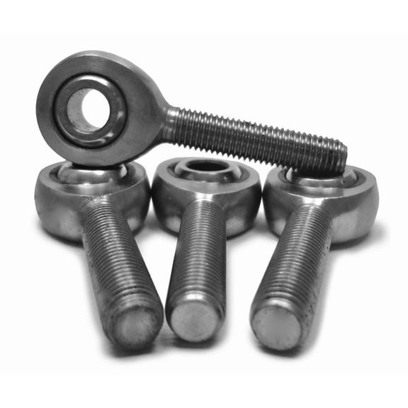 Steinjäger Inch Male Rod Ends 3/8-24 LH Steel Housing, 2 Piece 4 Pack