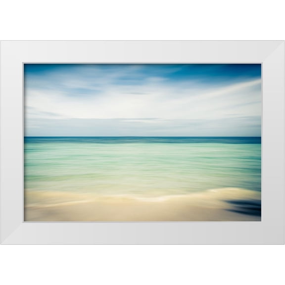 Steinkopff, Robert 24x17 White Modern Wood Framed Museum Art Print Titled - Beach