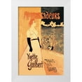 thumbnail image 1 of Steinlen, Theophile Alexandre 17x24 White Modern Wood Framed Museum Art Print Titled - Ambassadeurs: Yvette Guilbert, Tous les Soirs, 1894, 1 of 4