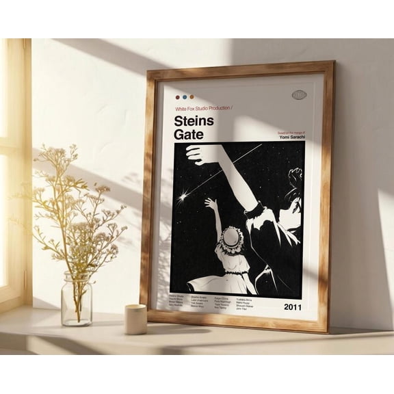 Steins Gate Anime Poster, Manga Wall Art Print Unframed Size 24''x36'' GooGate
