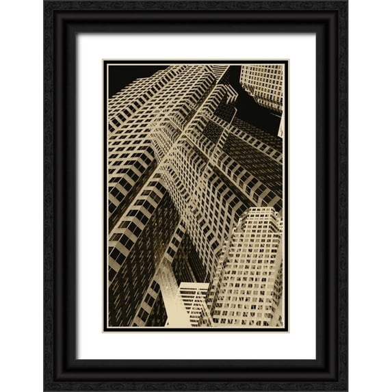 Stelfox, Norm 13x18 Black Ornate Wood Framed with Double Matting Museum Art Print Titled - Stand Tall III