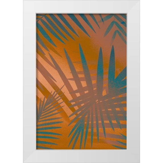 Stelfox, Norm 23x32 White Modern Wood Framed Museum Art Print Titled - Palm Heat II