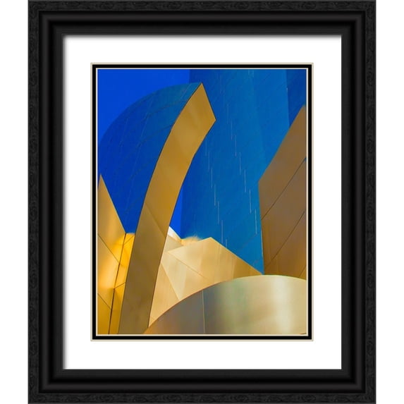 Stelfox, Norm 26x32 Black Ornate Wood Framed with Double Matting Museum Art Print Titled - Abstracted Architecture III