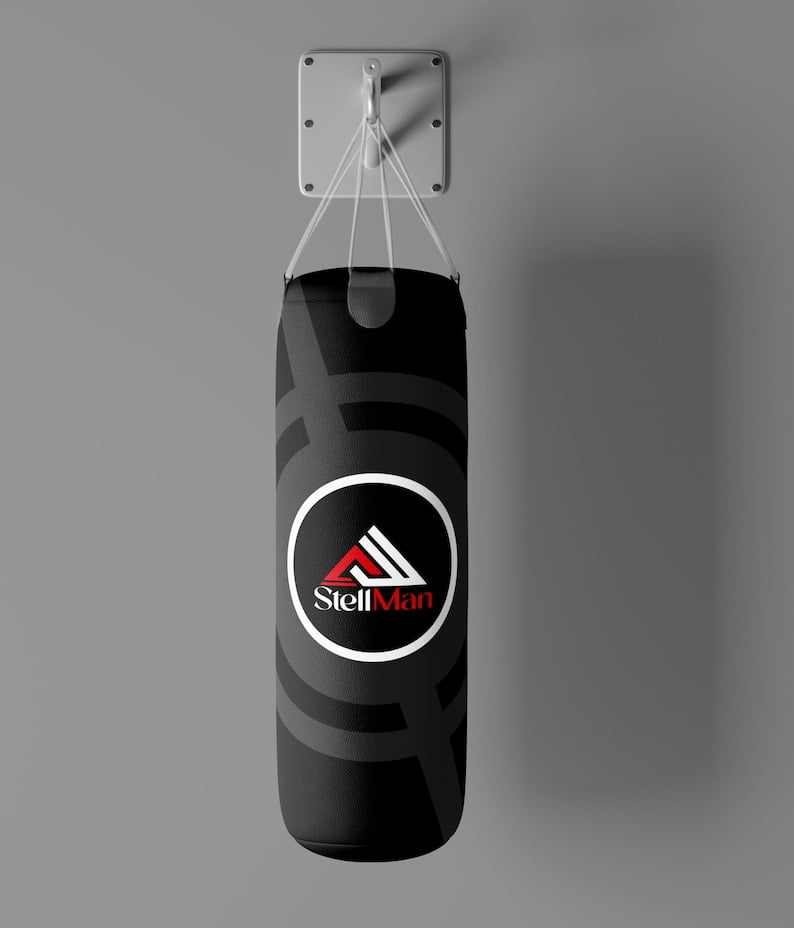 StellMan 4ft Heavy Duty Punching Bag, Professional Boxing, Kickboxing, and MMA Training Bag Hanging Gym Equipment
