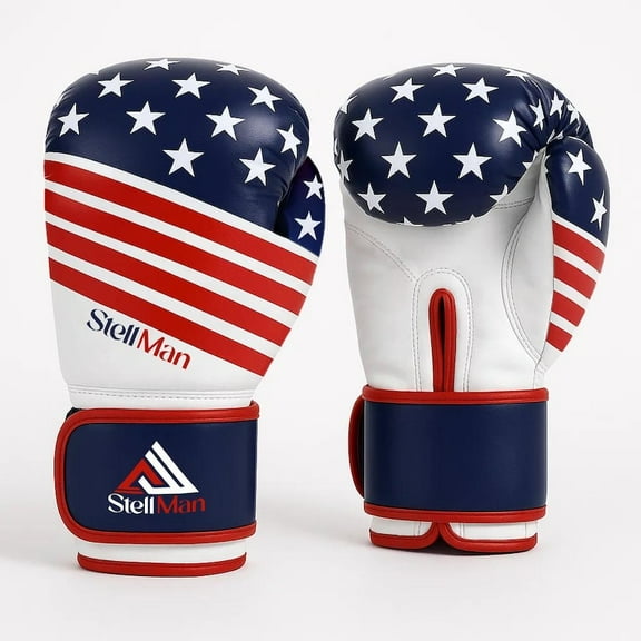 StellMan American Flag Boxing Gloves for Training Sparring and Heavy Bag Work