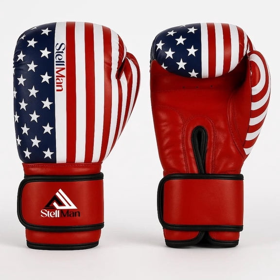 StellMan American Flag Boxing Gloves for Training Sparring and Heavy Bag Work