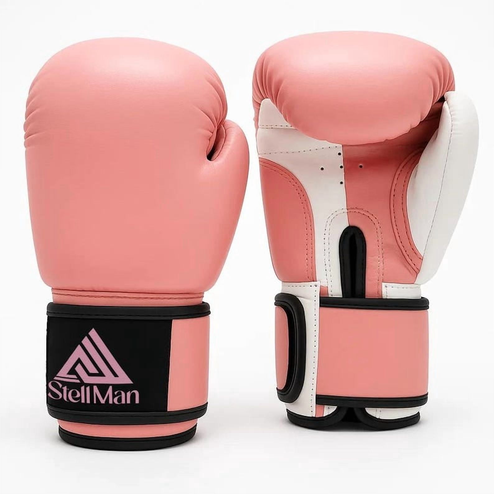 StellMan Boxing Gloves for Kickboxing Sparring Training PU Leather Gloves for Adults