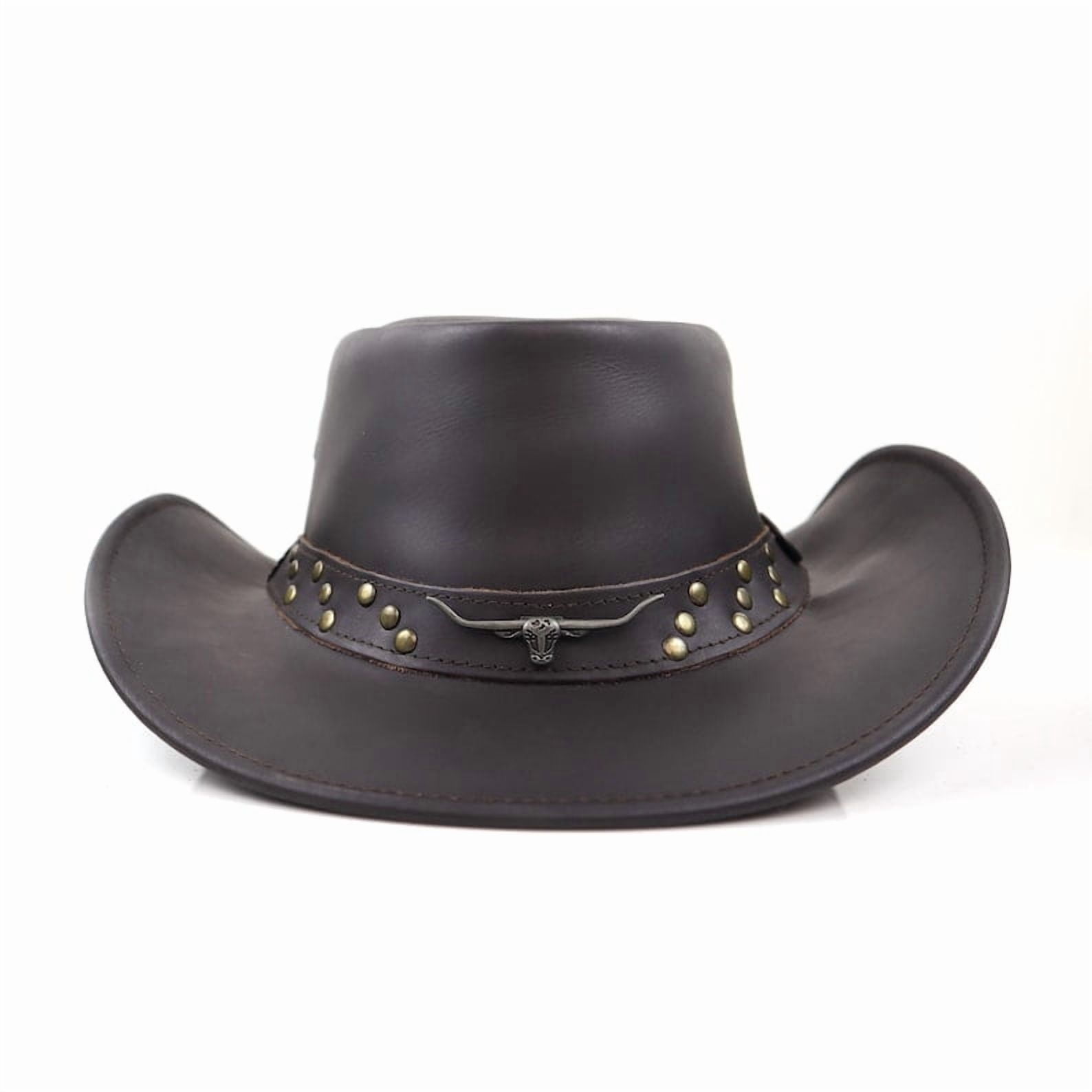 StellMan Real Leather Western Cowboy Hat for Men and Women  display picture 3