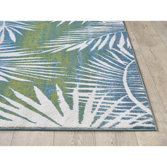 Stella 6273 Ivory/Green Tropical Area Rug, Size - 7'10" x 10'10"