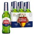 thumbnail image 1 of Stella Artois 0.0 Non-Alcoholic Lager Beer 6 Pack 11.2 fl oz Glass Bottles, 1 of 8
