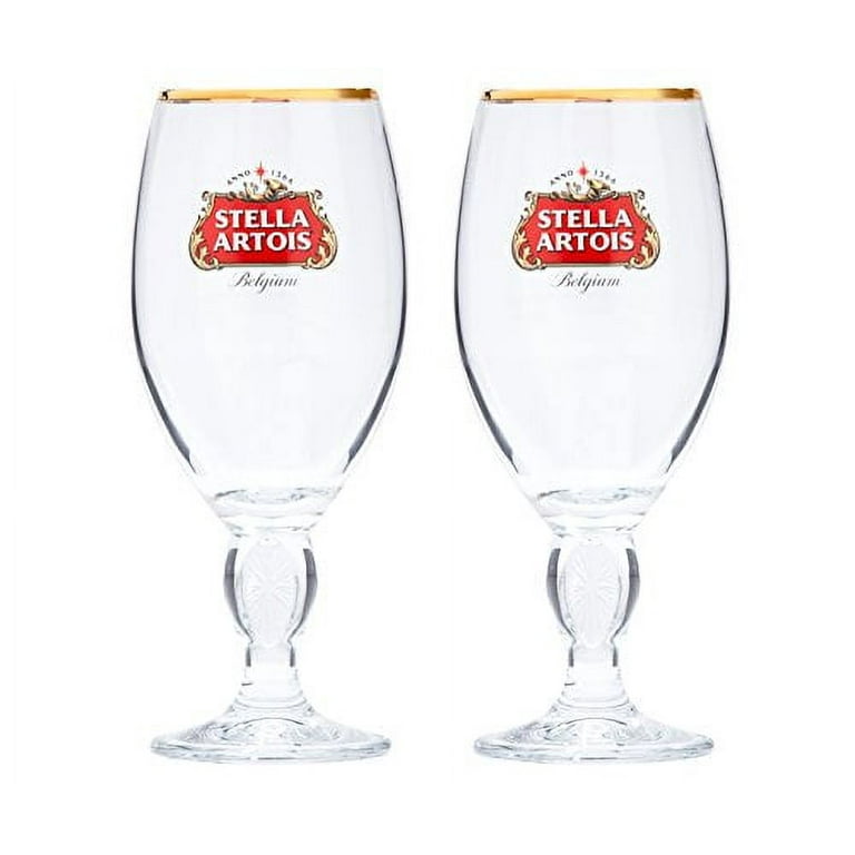 Stella Artois Chalice - 2-Pack Gift Set - Official Product -  33 Cl / 11.2 Oz. Capacity Beer Glasses: Beer Glasses