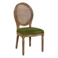 thumbnail image 1 of Stella Cane Back Chair in Moss Green Fabric, 1 of 8