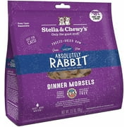 Stella & Chewy's Absolutely Rabbit Dinner Morsels Freeze-Dried Dry Cat Food, 3.5 oz.