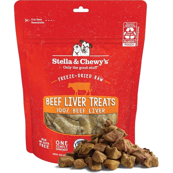 Stella & Chewy's Beef Liver Treats for Dogs - 3 Ounce Bag