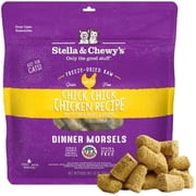 Stella & Chewys Freeze-Dried Dinner Morsels for Cats - Chick Chick Chicken Recipe - 18 Ounce Bag