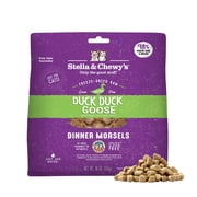 Stella & Chewys Freeze-Dried Dinner Morsels for Cats - Duck Duck Goose Recipe - 18 Ounce Bag