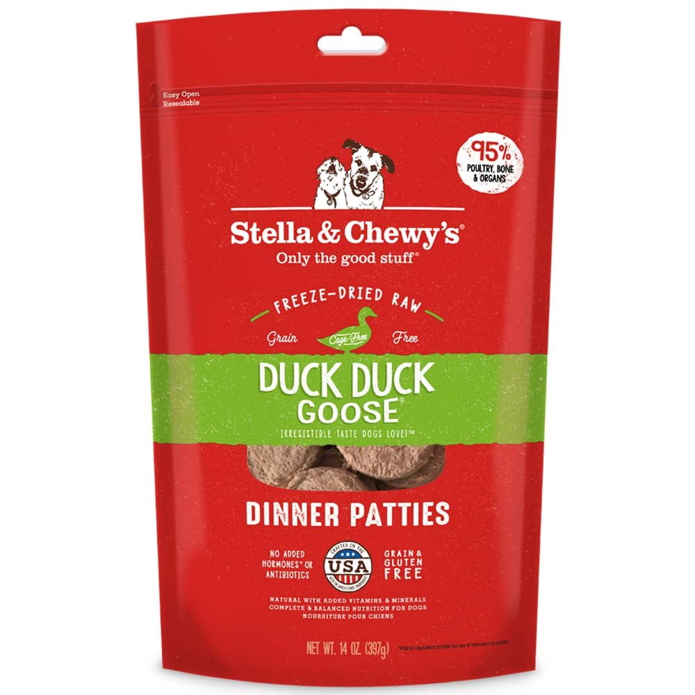 Stella Chewy s Duck Goose Dinner Patties Grain Free Freeze