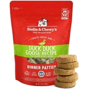 Stella & Chewy's Freeze-Dried Raw Dinner Patties for Dogs - Duck Duck Goose Recipe - 25 Ounce Bag