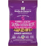 Stella & Chewys Freeze-Dried Morsels for Cats - Yummy Lickin Salmon & Chicken - 1 Ounce Bag