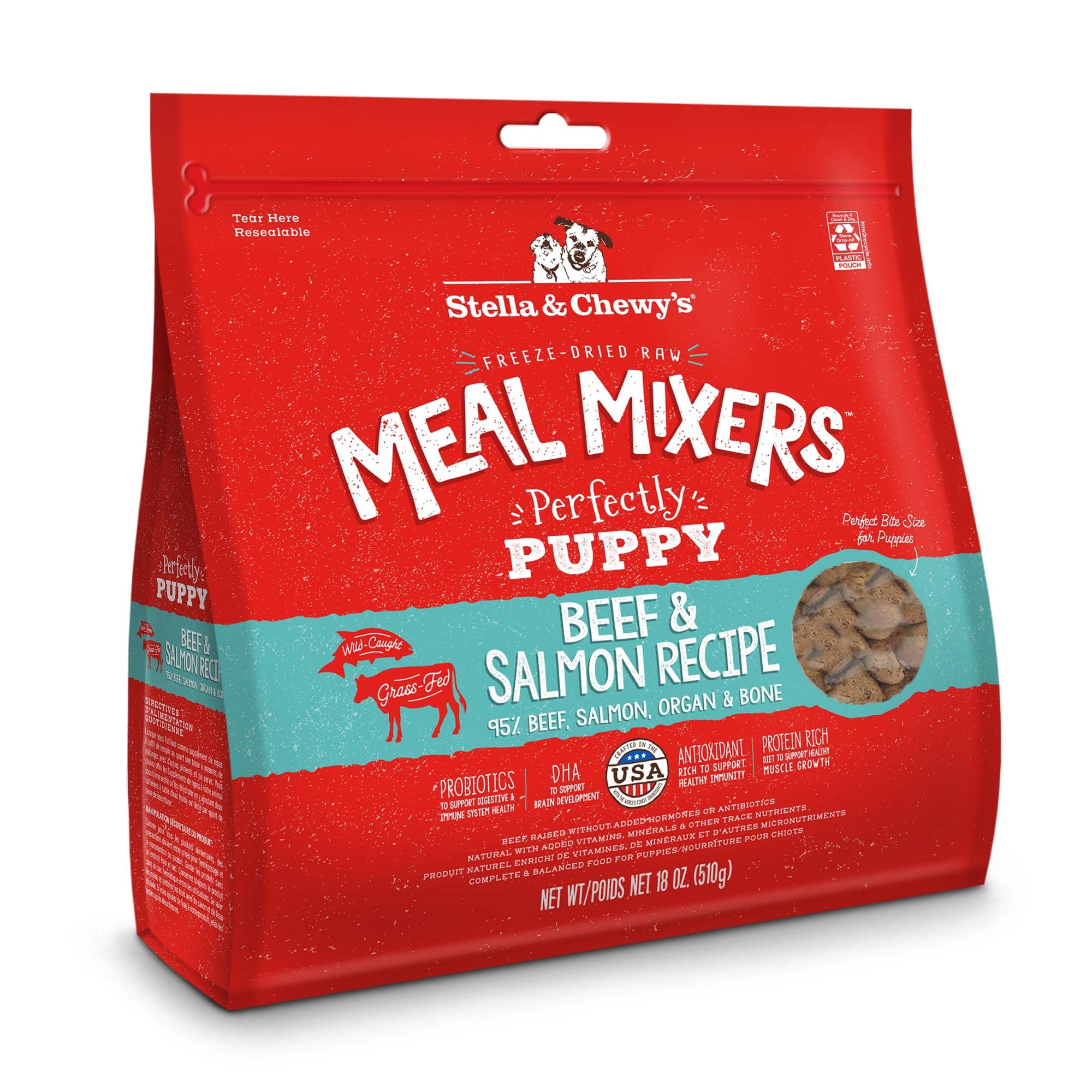 Stella & Chewy's Freeze Dried Raw Meal Mixers Crafted for Puppies Grain