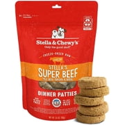 Stella & Chewy's Freeze-Dried Raw Dinner Patties for Dogs - Stella's Super Beef Recipe - 5.5 Ounce Bag