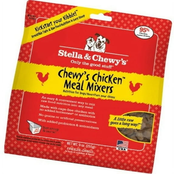 Stella & Chewy's Meal Mixers Chicken Grain-Free Dry Dog Food Topper, 9 oz