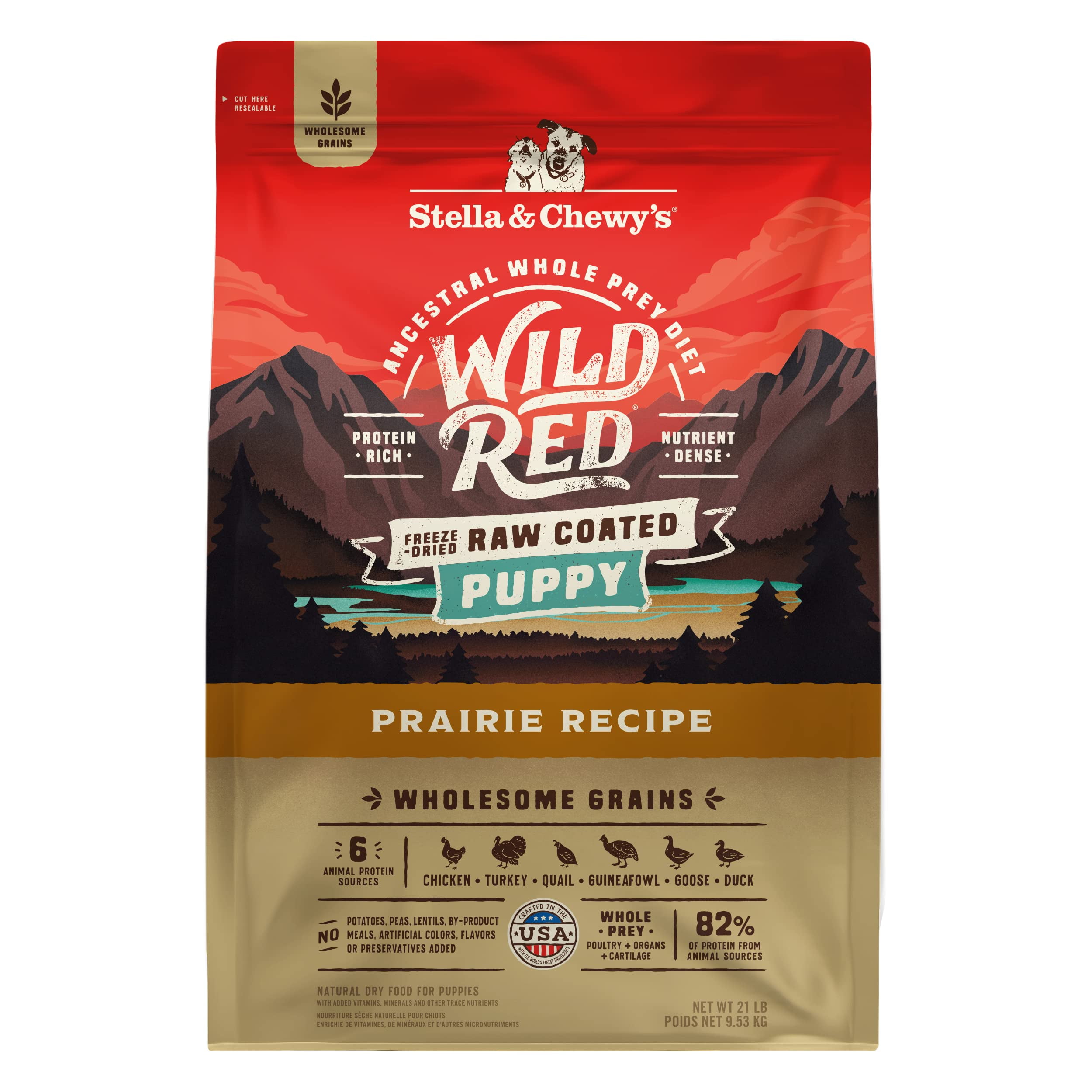Stella & Chewy's Wild Red Dry Dog Food Raw Coated High Protein