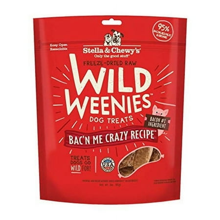 Stella & Chewy's Treats for Dogs - Wild Weenies Bac'n Me Crazy Recipe - 3 Ounce Bag