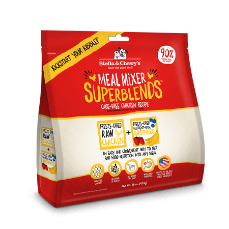 Stella & Chewys Chicken SuperBlends Freeze-Dried Meal Mixer Dry Dog Food, 16 oz.