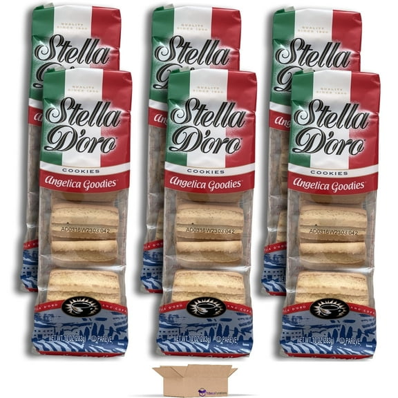 Stella D'oro Angelica Goodies Cookie Value Pack | 10 Ounce | Pack of 6