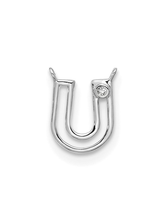 Stella & Dot 10kw Diamond Initial U Charm Element