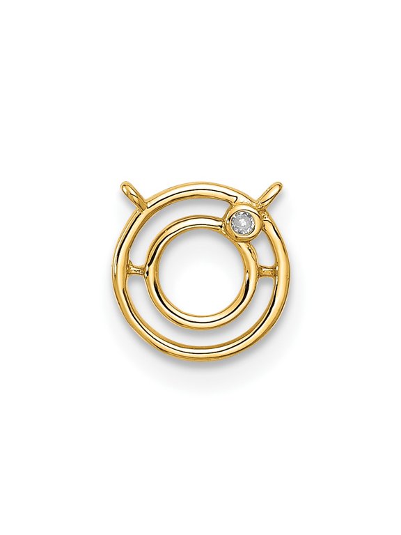 Stella & Dot 10ky Diamond Initial O Charm Element