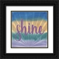 thumbnail image 1 of Stella & Jack Studio 15x15 Black Ornate Wood Framed with Double Matting Museum Art Print Titled - Purple Shine, 1 of 4