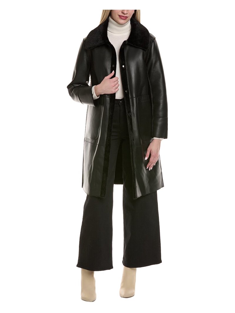 Stella + Lorenzo womens Reversible Coat, m, Black - Walmart.com