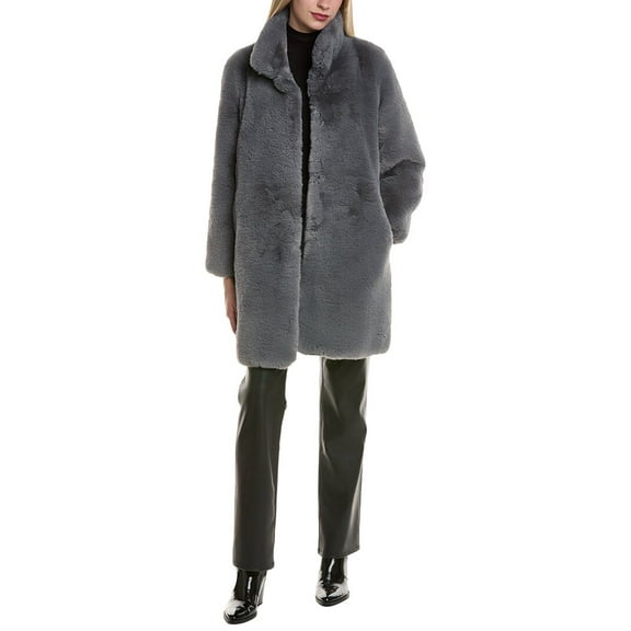 Stella Lorenzo womens Turner Cozy Coat, m, Grey
