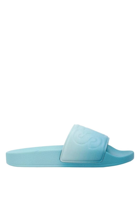 Boys Logo Ombre Pool Slides, Brand Size 33 (2 Kids)