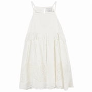 Stella McCartney Kids Broderie-Anglaise Ruffled Cotton Dress, Size 4Y