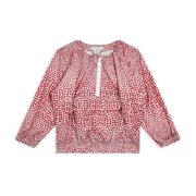 Stella McCartney Kids Heart-Print Crew Neck Blouse, Size 8Y
