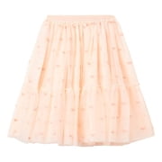 Stella McCartney Kids Hearts Embroidered Tulle Skirt, Size 8Y