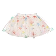 Stella McCartney Kids Multi Star Print Tulle Skirt, Size 12Y