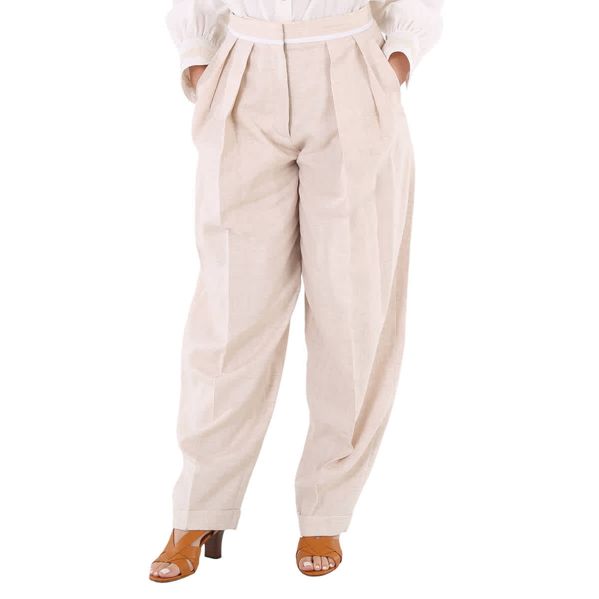 パンツ STELLA MCCARTNEY Woman Pants Beige 6400933DU701 2600 Stella McCartney Ladies Ariana Tailored Trousers, Brand Size