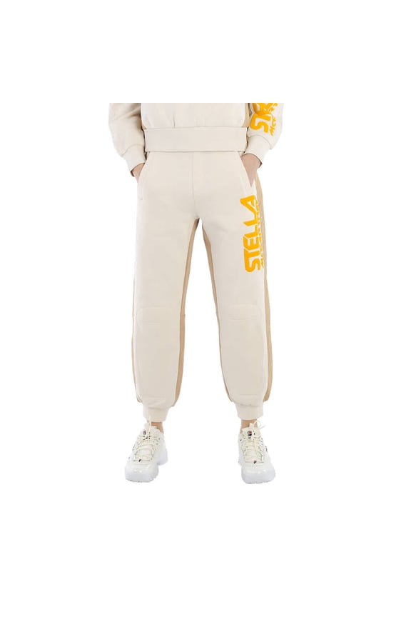 Ladies Log Print Tracksuit Cotton Trousers, Brand Size 36 (US Size 2)