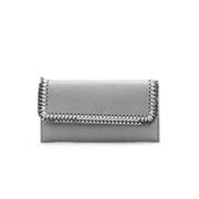 Stella Mccartney Falabella Continental Wallet- Grey