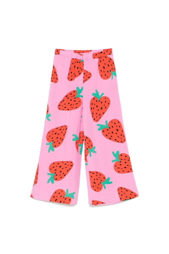 Graphic Print Wide Pants, Size 10