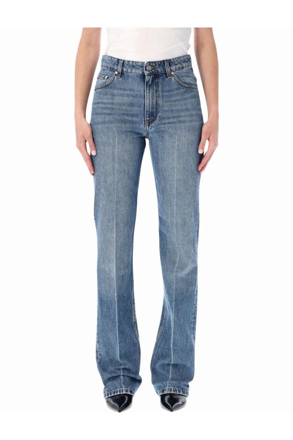 Iconic Blue Straight Jeans (Women's)